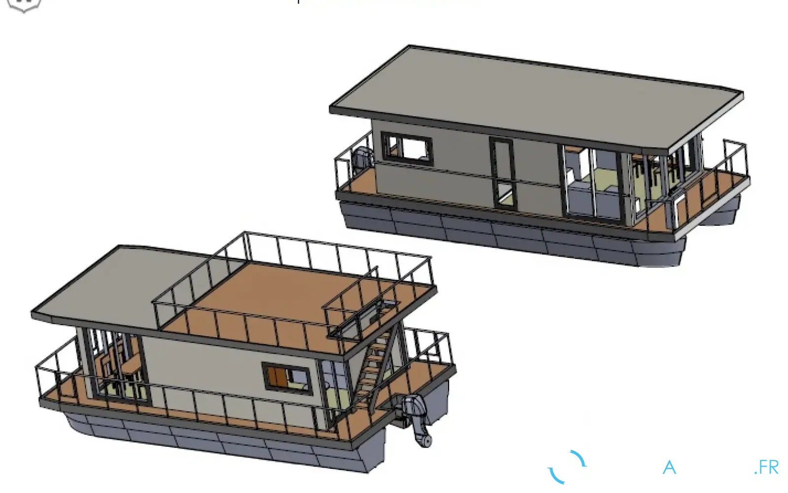 slider 9 House Boat Independant 10x4,5m