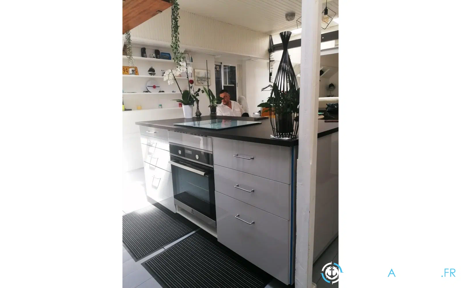 slider 2 Bateau Logement Péniche 4 chambres aménagées