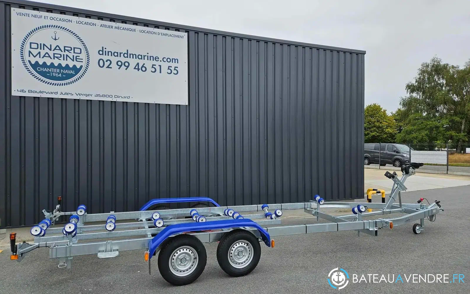 slider 0 Remorque porte bateau SUN WAY Galaxy GD12 PTAC 2400 Kg