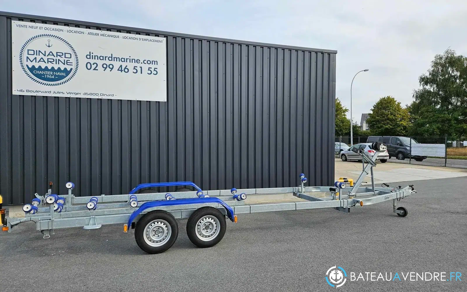 slider 0 Remorque porte bateau Sun Way Galaxy GD13 PTAC 2700 Kg