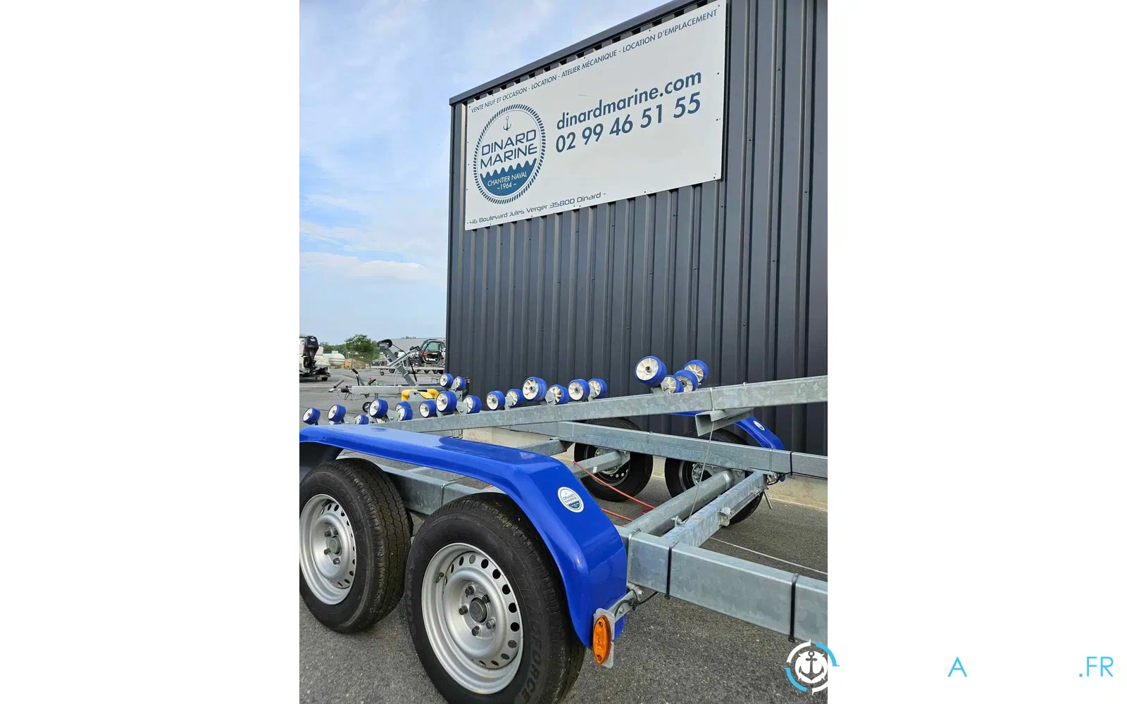 slider 4 Remorque porte bateau Sun Way Galaxy GD13 PTAC 2700 Kg