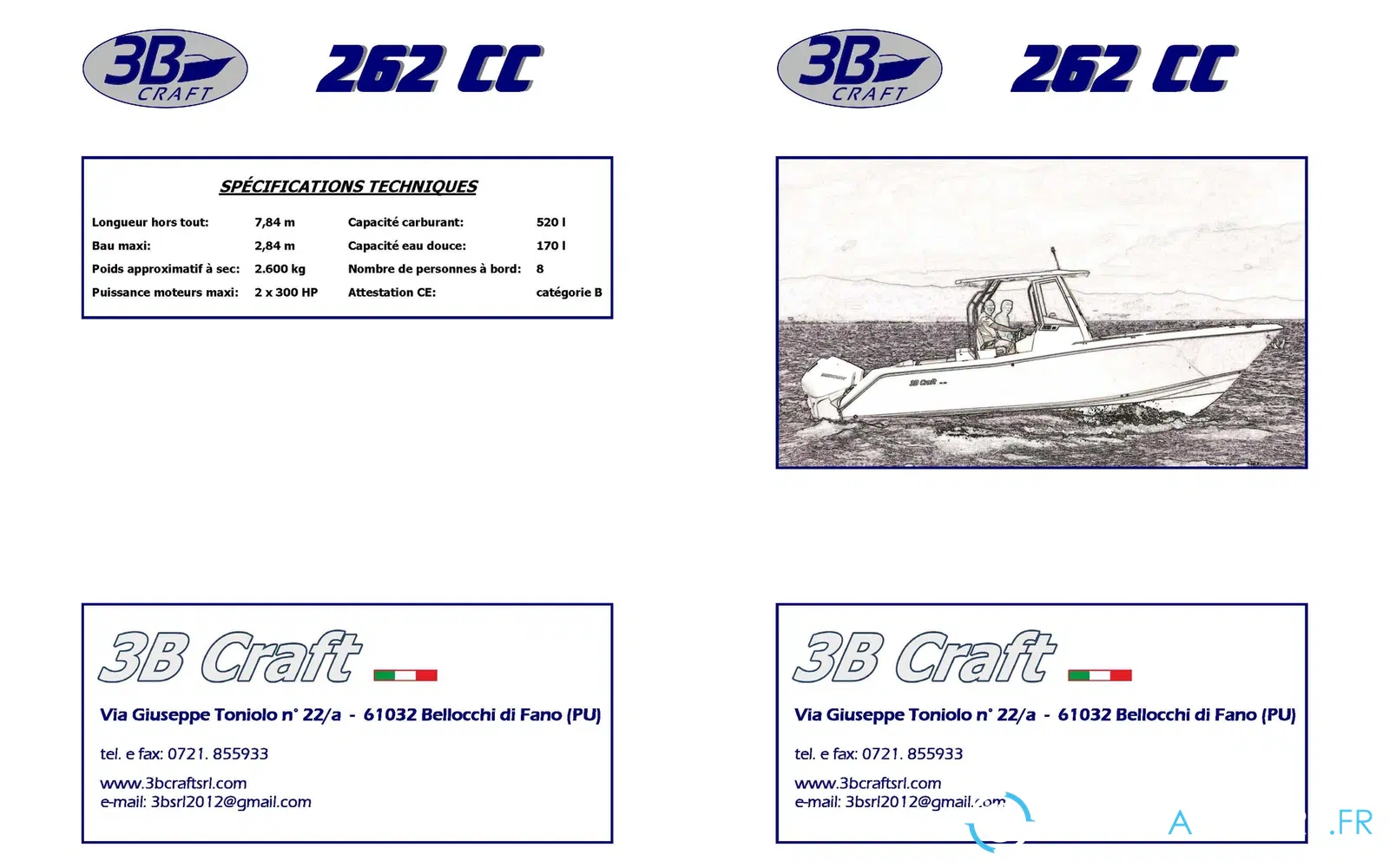 slider 14 3B Craft 262 CC