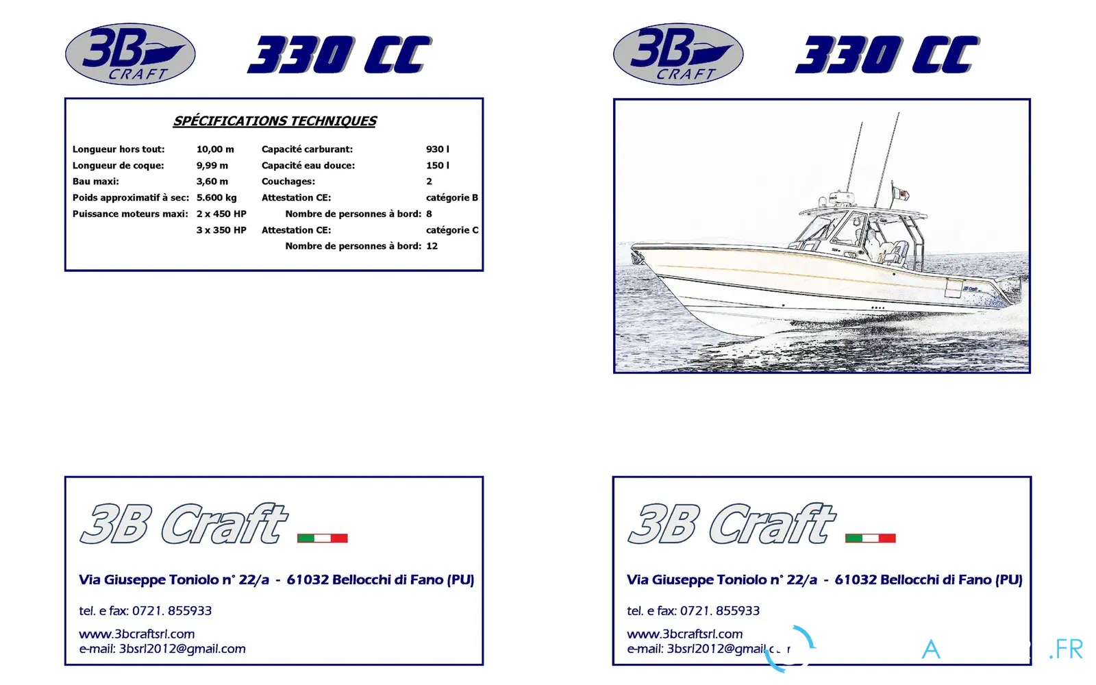 slider 22 3B Craft 330 CC