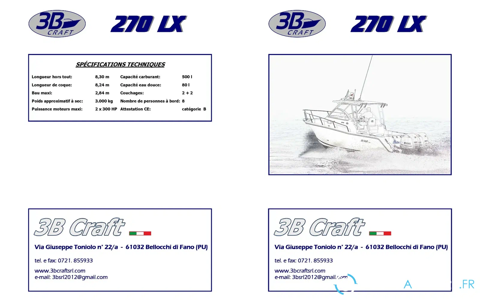 slider 16 3B Craft 270 LX