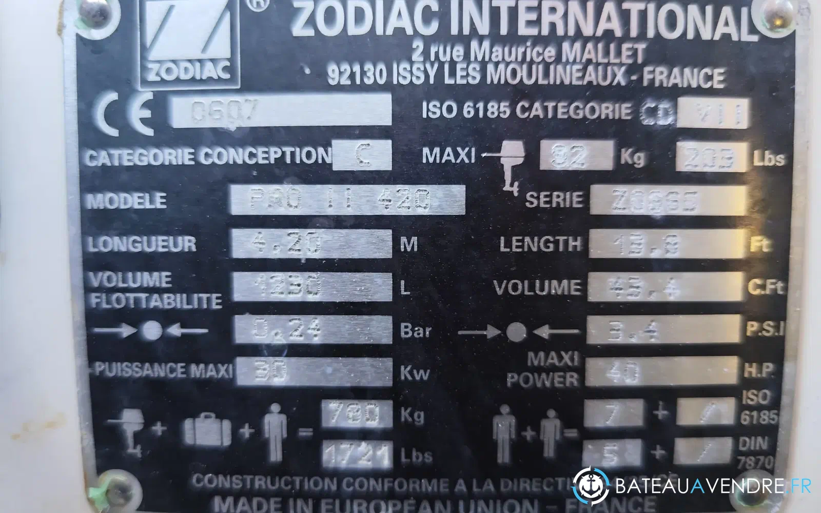 slider 11 Zodiac Pro II 420