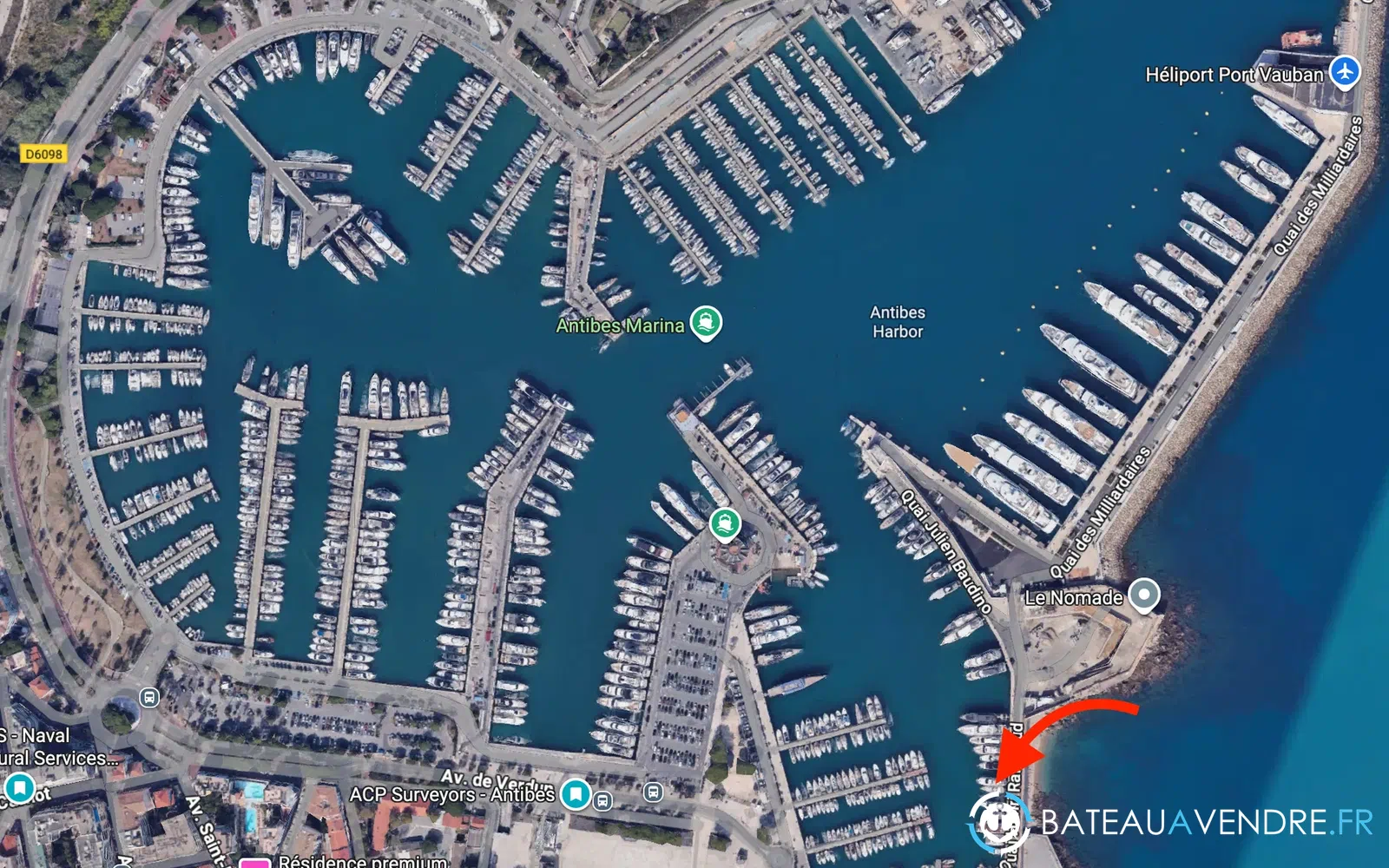 slider 0 Place de port Antibes Vauban (20,99 x 5,30 m)
