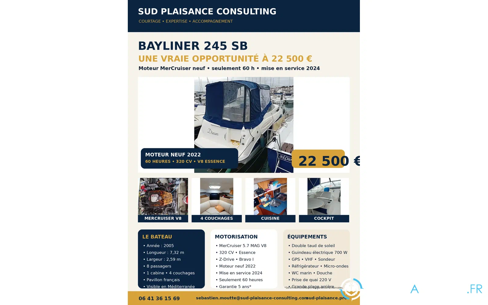 slider 19 Bayliner 245 SB