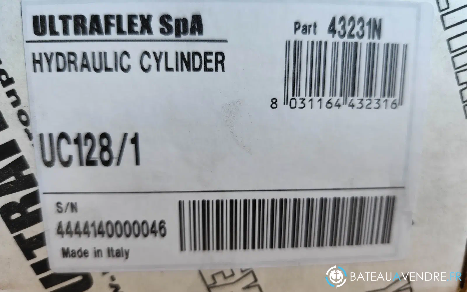 slider 3 Vérin de direction Ultraflex UC128-OBF/1