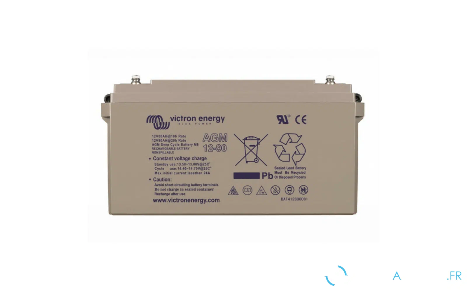 slider 0 Batterie AGM Deep Cycle à filetage 12V/90Ah (M6)
