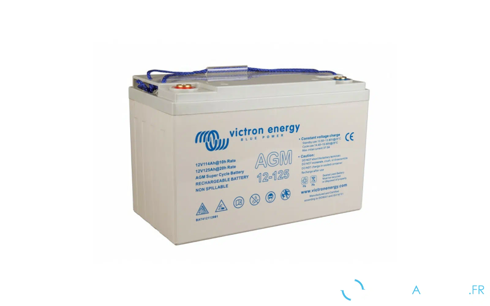 slider 0 Batterie AGM Super Cycle avec filetage 12V/125Ah (M8)