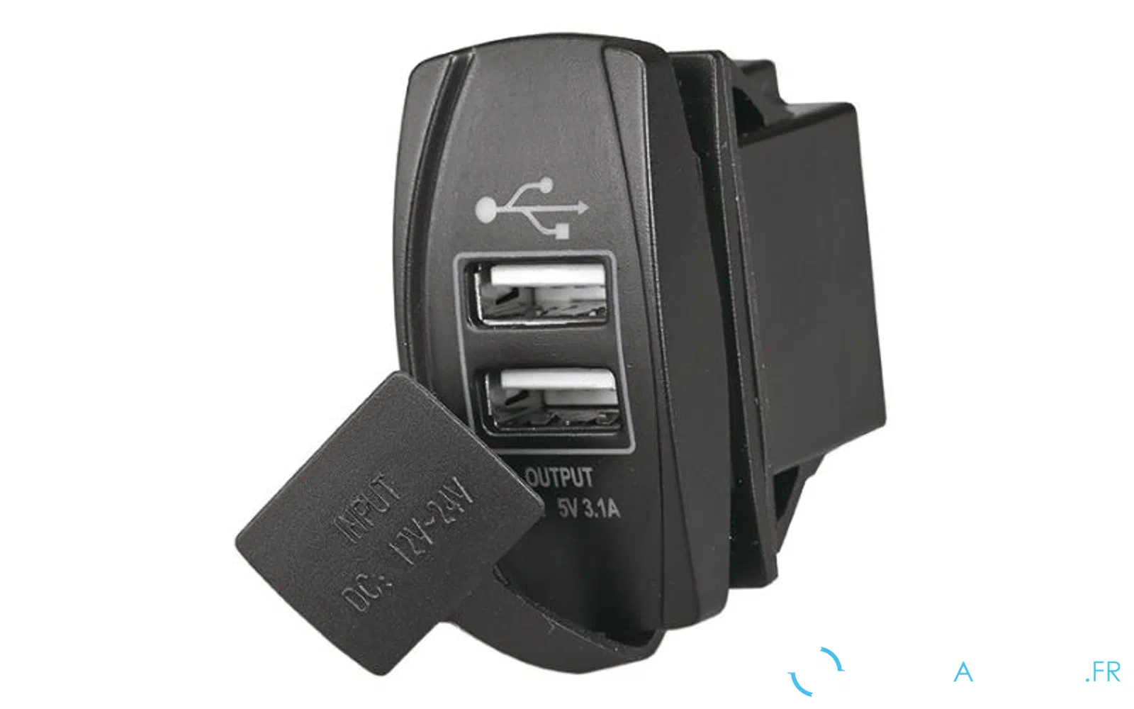 slider 0 Port USB-A + USB-A pour cadre d’encastrement Carling