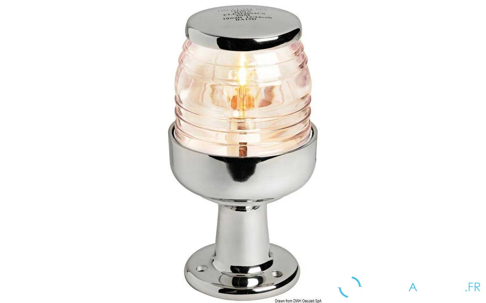slider 0 Feu de mouillage en inox grand sur embase (Bay15D)