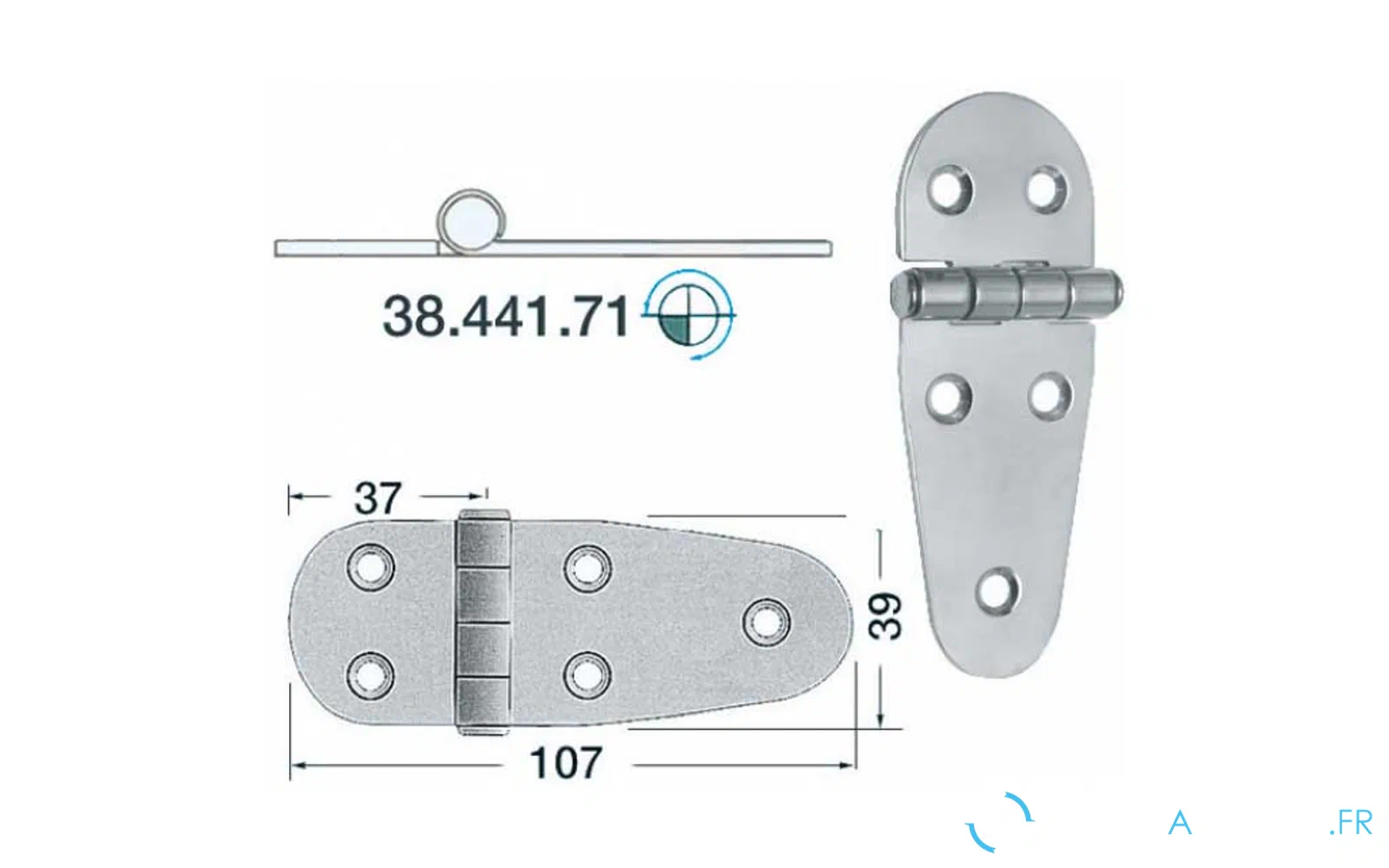 slider 0 Charnière avec axe