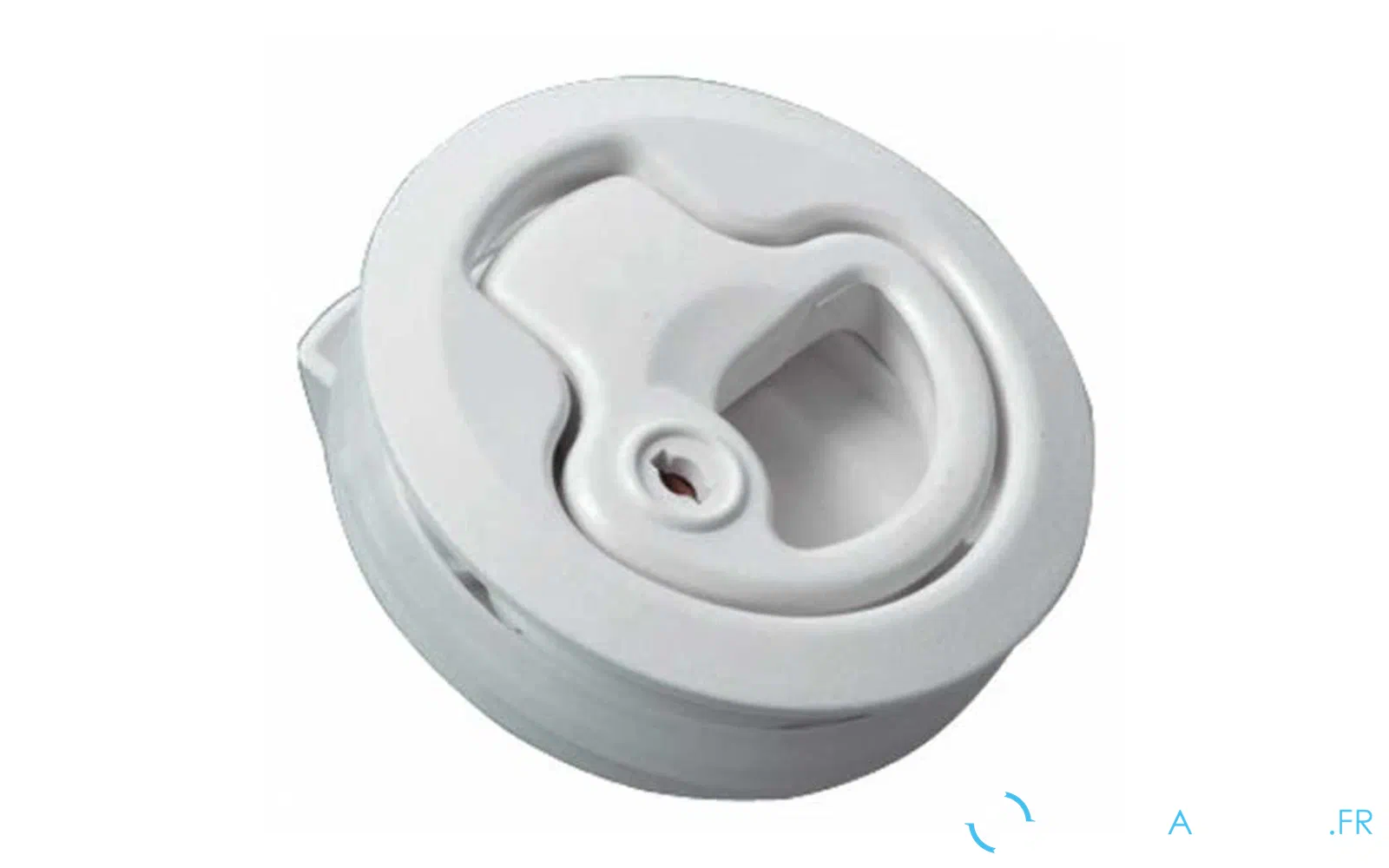 slider 0 Anneau de trappe en plastique blanc avec serrure