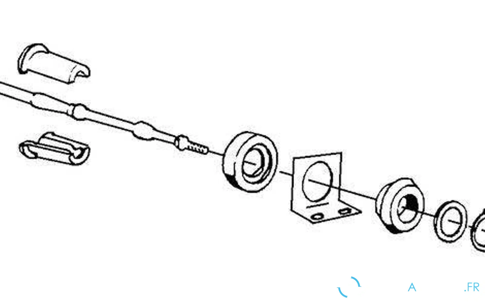 slider 0 Câbles Morse 33C avec amortisseur de vibrations
