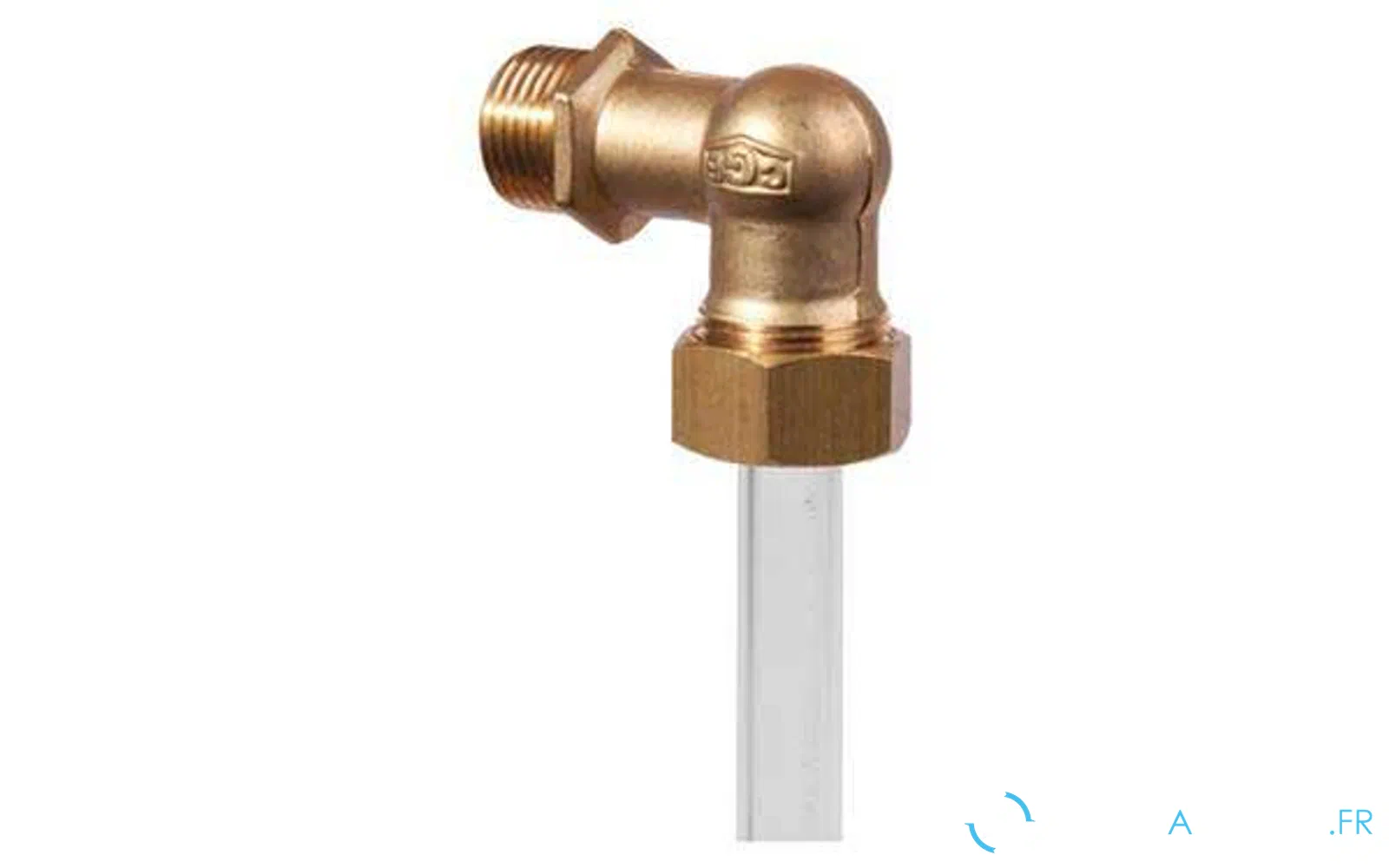 slider 0 Coude de niveau 1/2" fixation côté supérieur