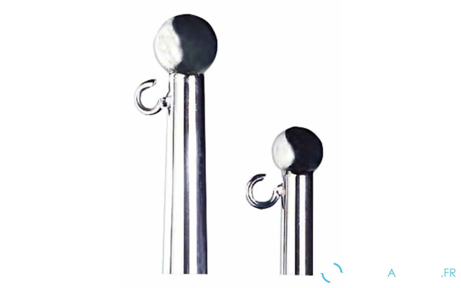 slider 0 Mât de pavillon en acier inoxydable 316 avec boule
