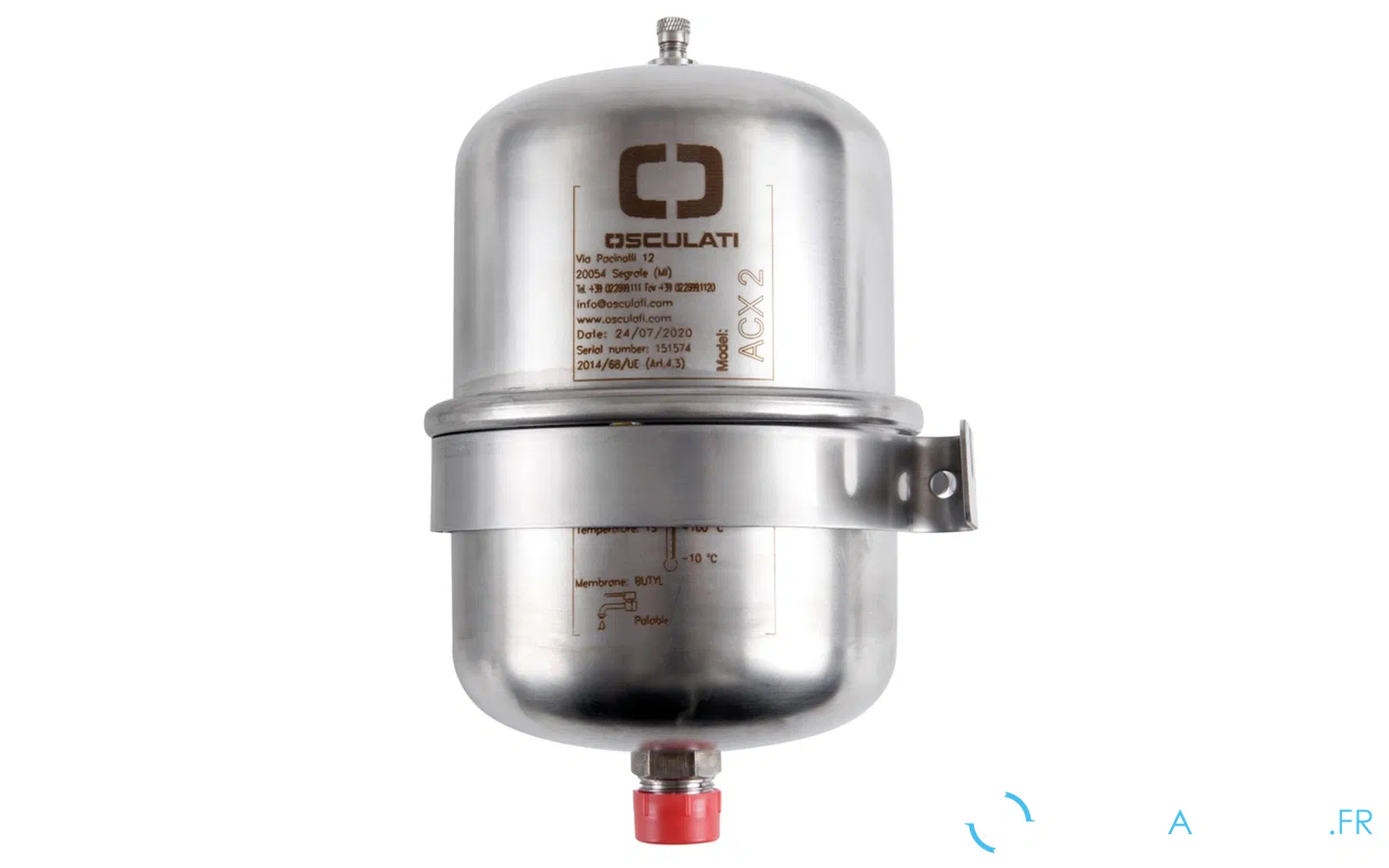 slider 0 Réservoir accumulateur, support inclus