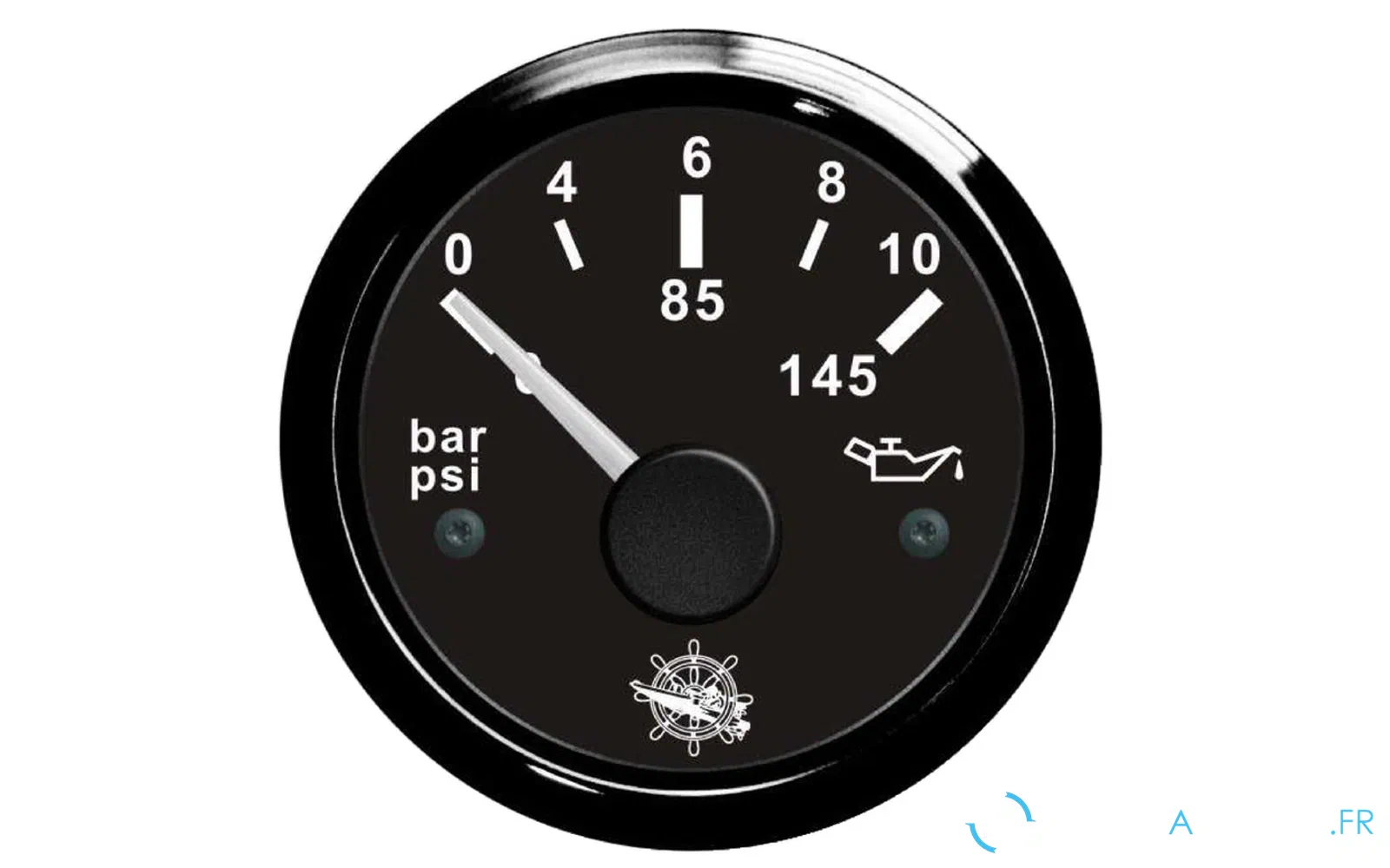 slider 0 Indicateur de pression d’huile Osculati 0/10 bar noir/noir