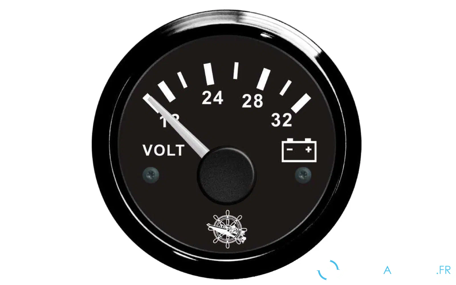 slider 0 Voltmètre Osculati 18/32V noir/noir