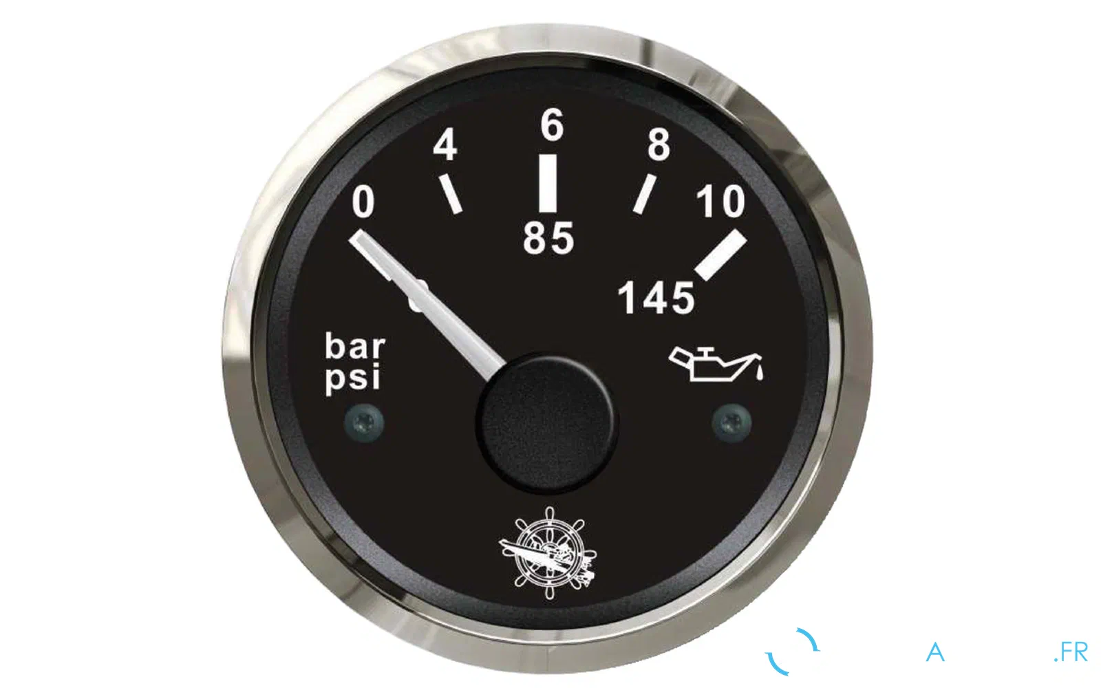 slider 0 Indicateur de pression d’huile Osculati 0/10 bar noir/brillant