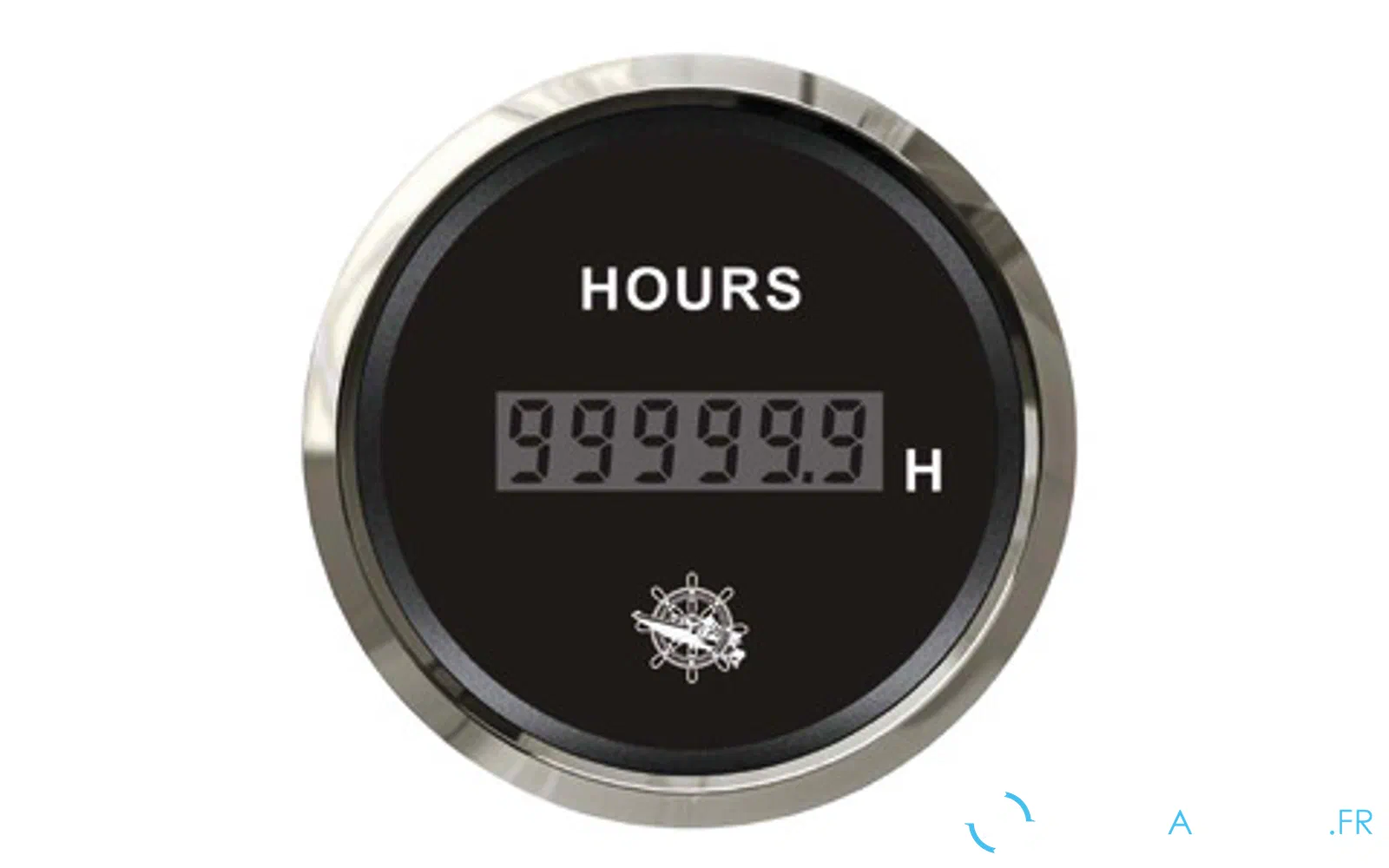 slider 0 Compteur d’heures numérique Osculati noir/brillant
