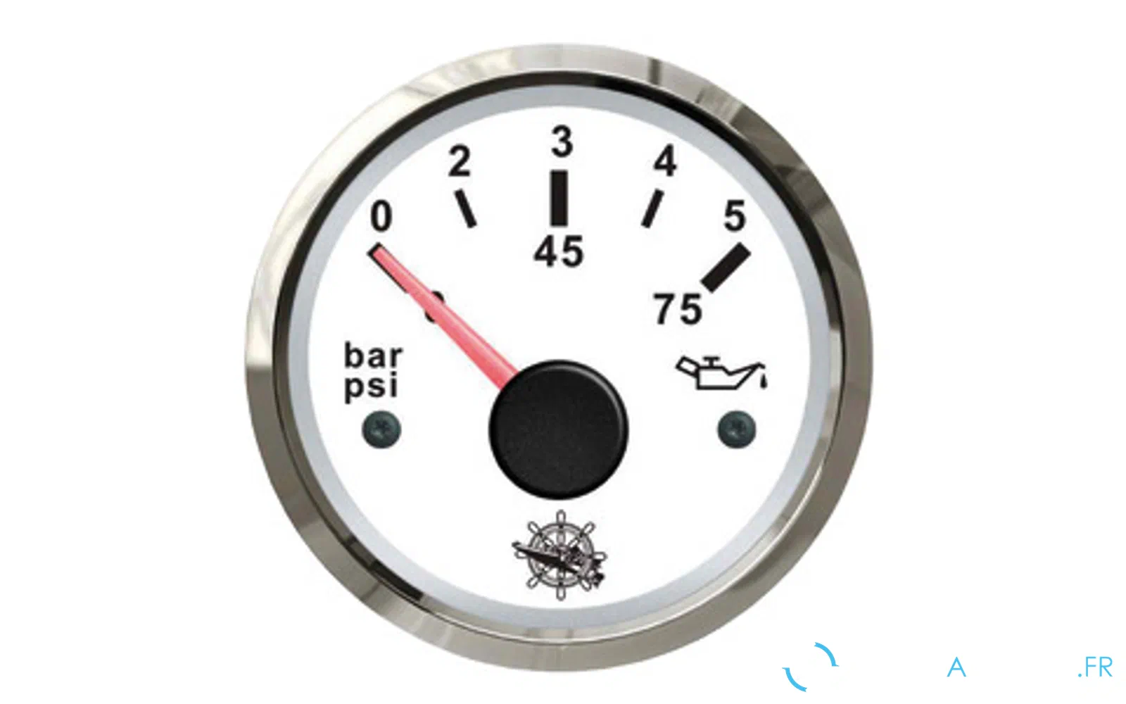 slider 0 Indicateur de pression d’huile Osculati 0/5 bar blanc/brillant