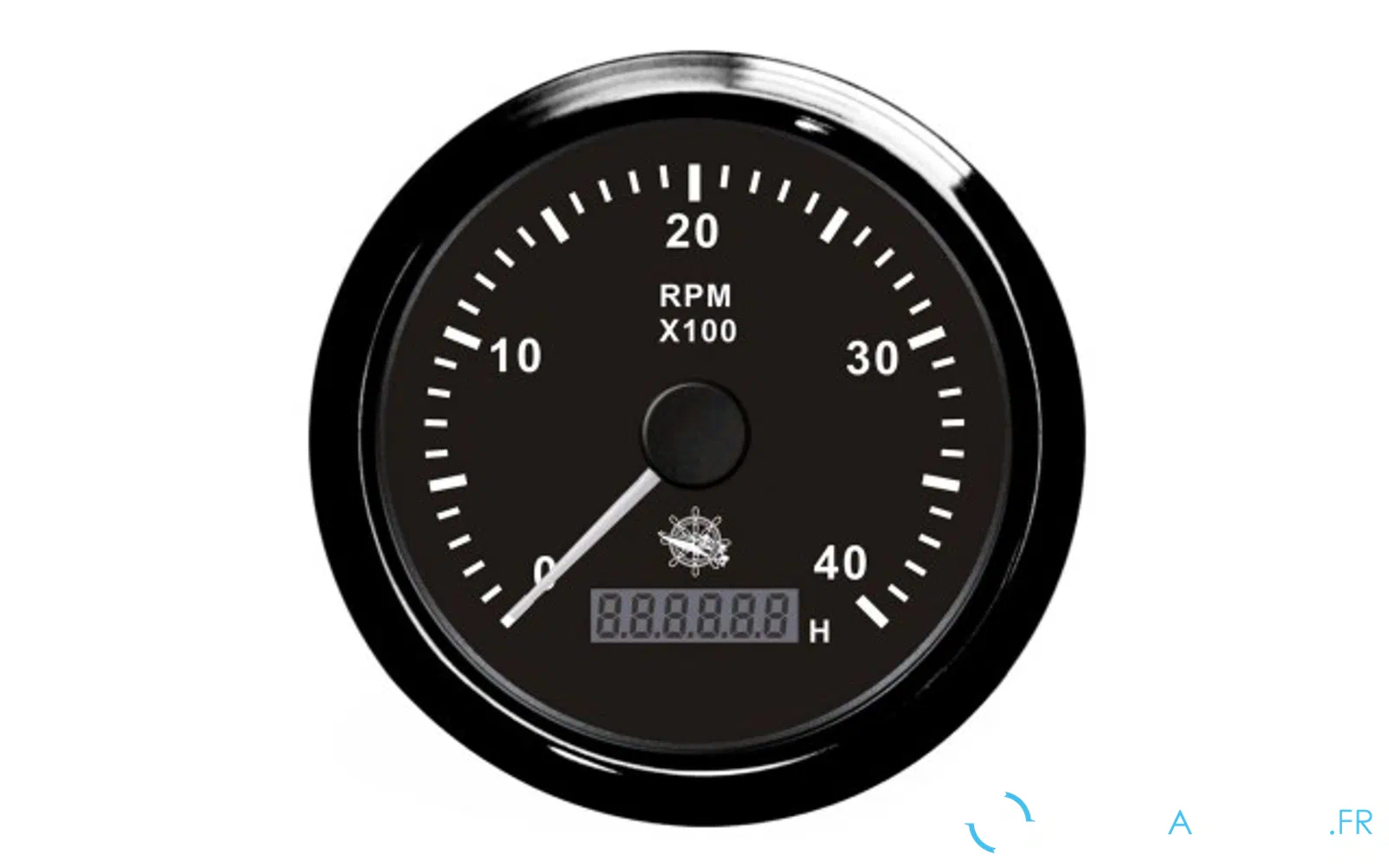 slider 0 Compte-tours Osculati 0-4000 RPM noir/noir