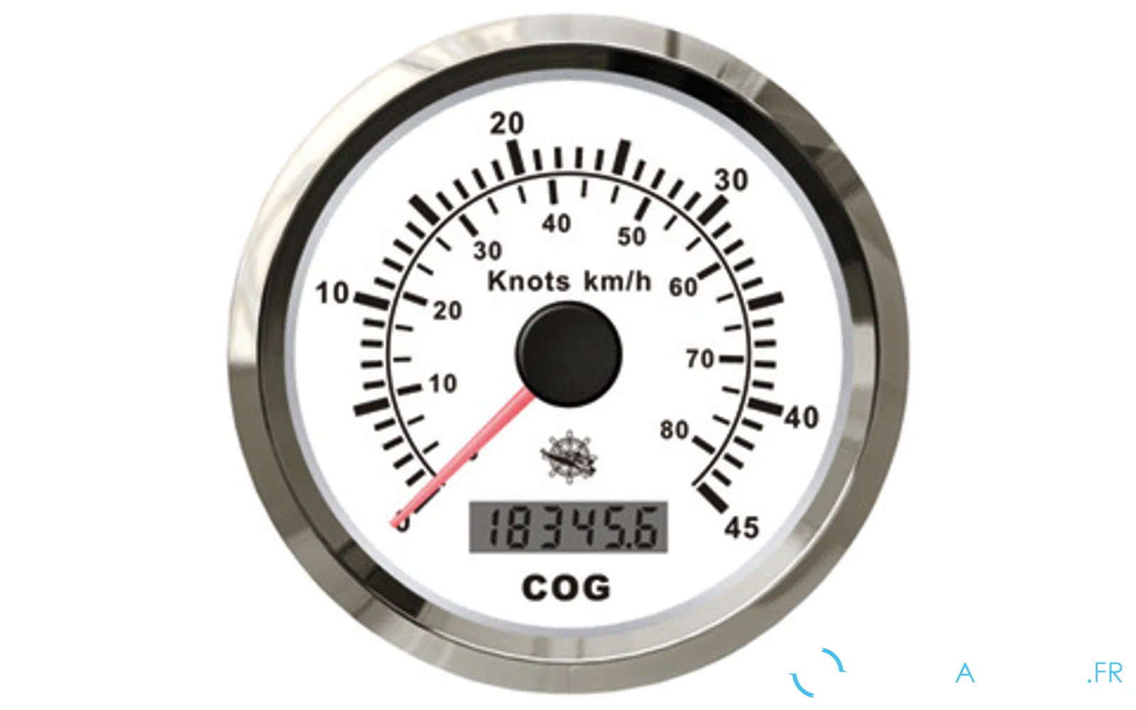 slider 0 Compteur de vitesse Osculati avec compas GPS blanc/brillant