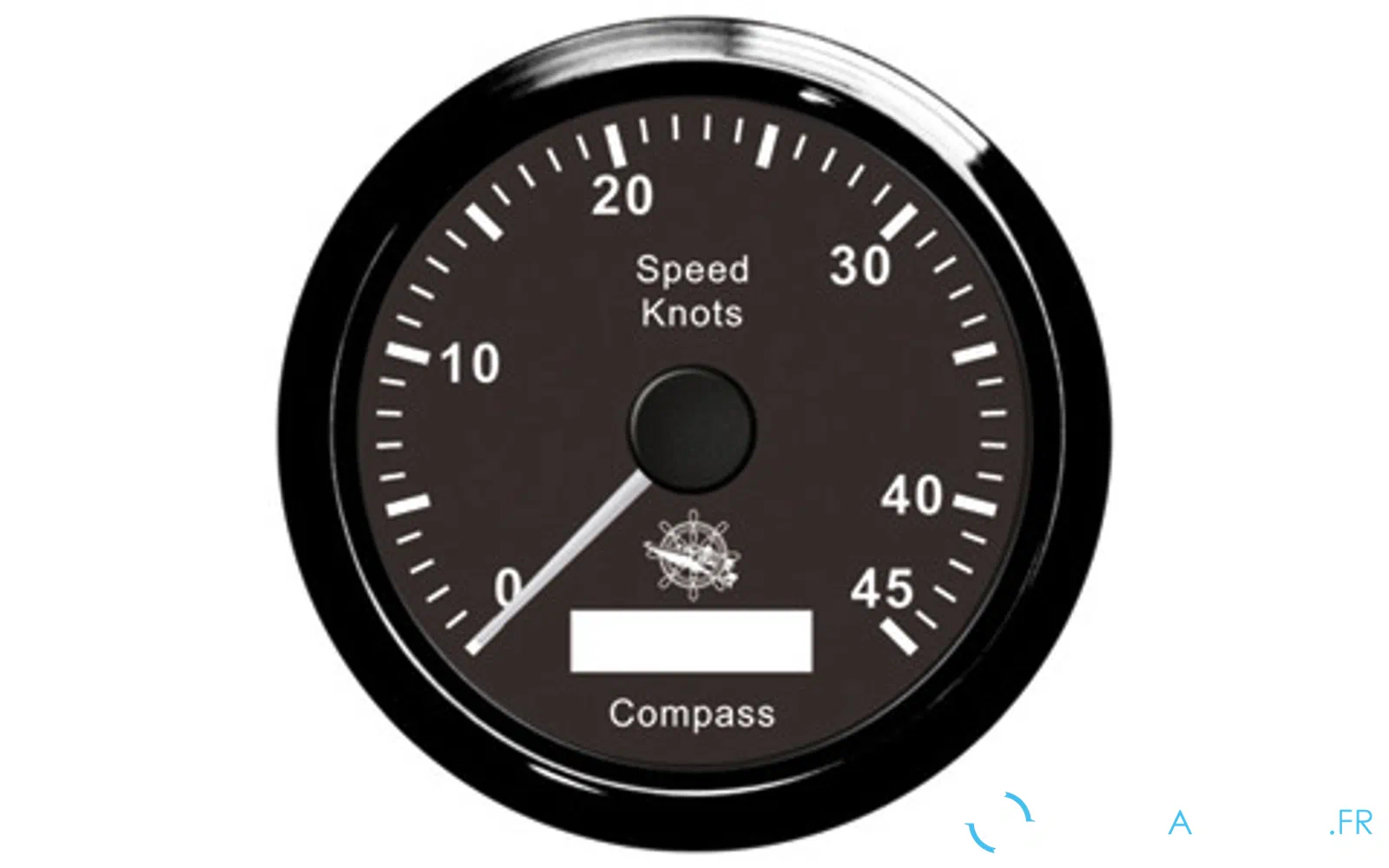 slider 0 Compteur de vitesse Osculati avec compas GPS noir/noir