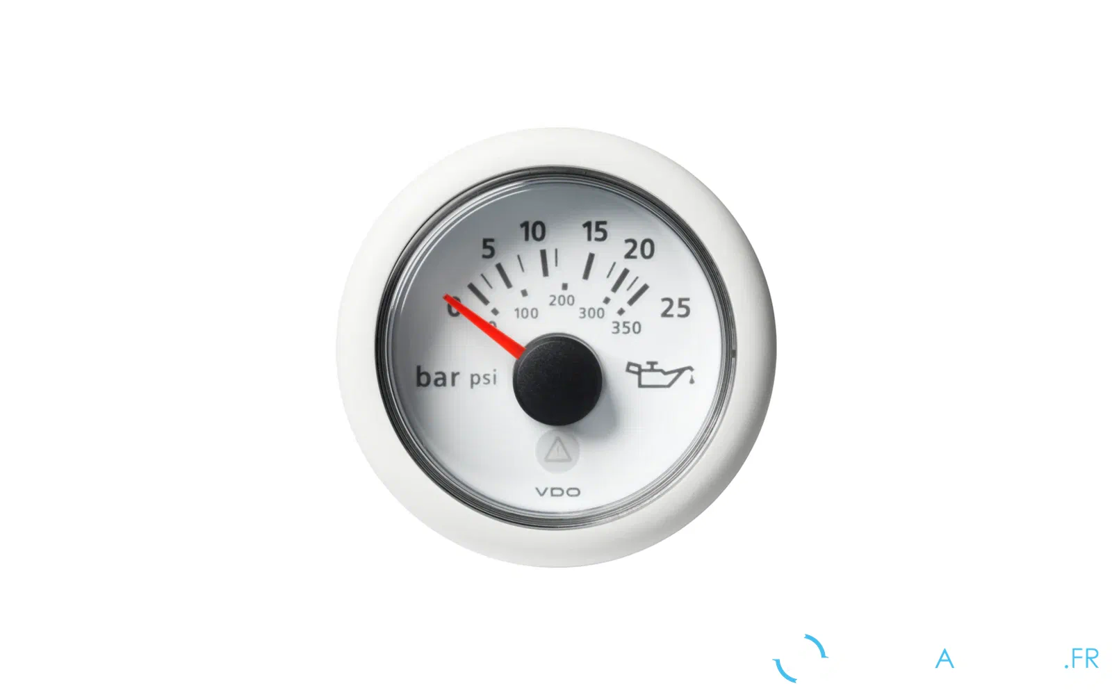 slider 0 Compteur VDO VLW OD ∅52 mm 12 V 25B bague blanche