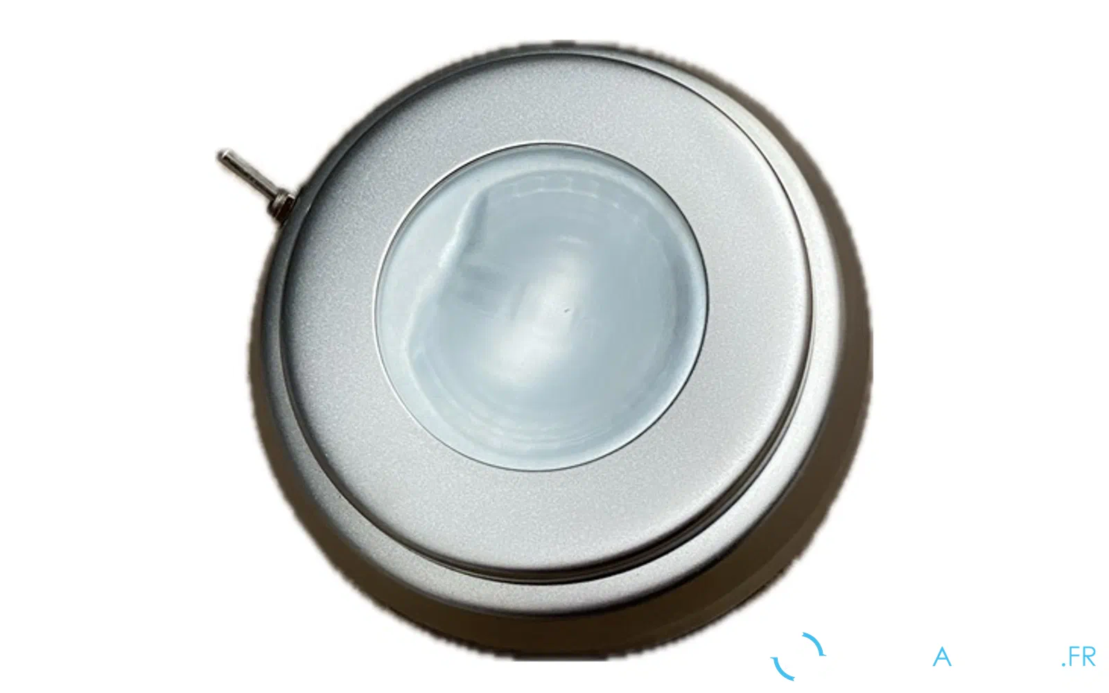 slider 0 TOM avec interrupteur FI90, mât inox / verre givré