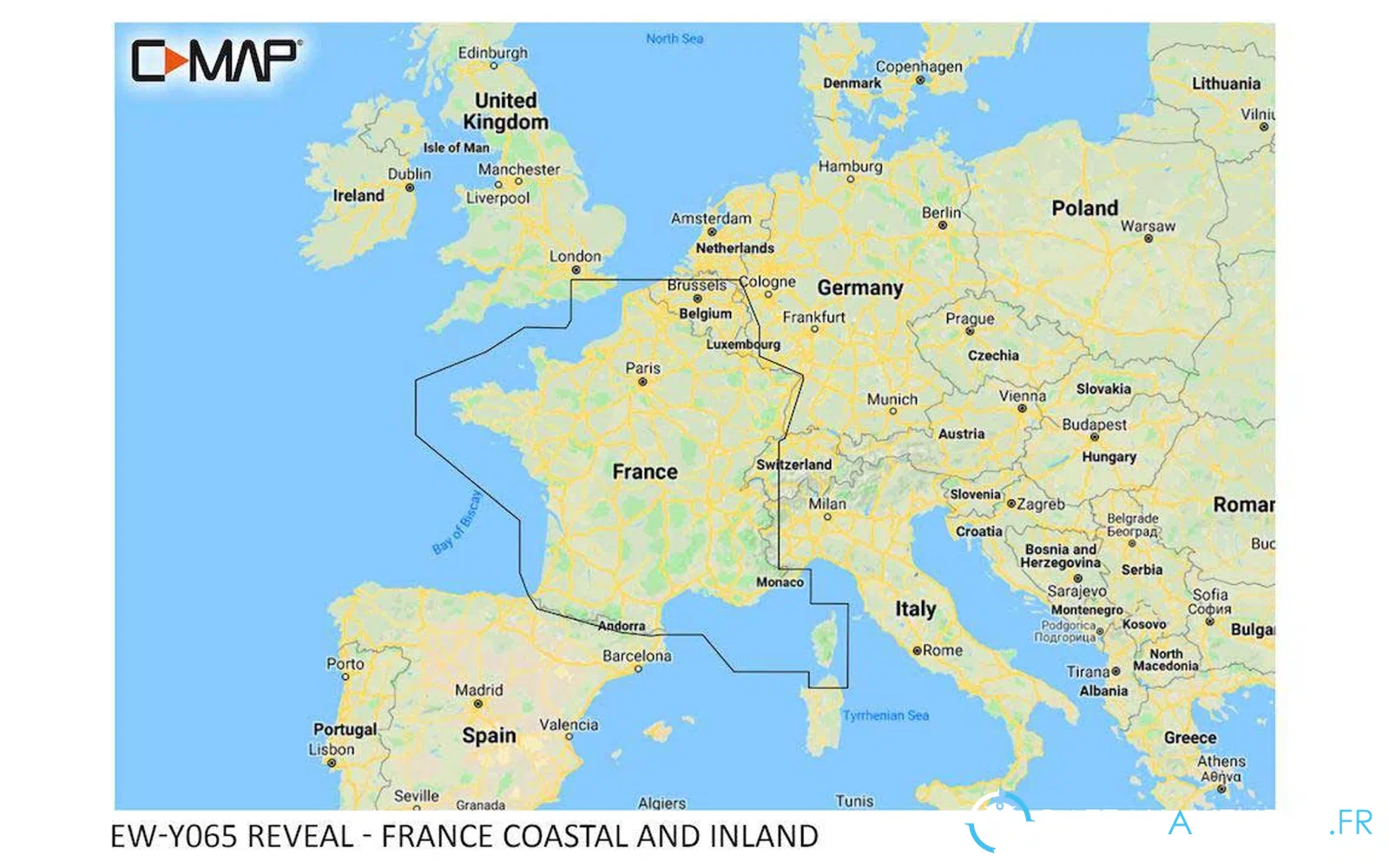 slider 0 C-MAP REVEAL - France côtière et intérieure