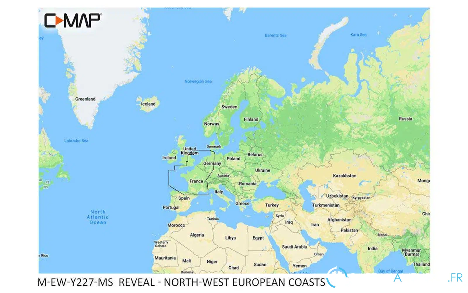 slider 0 C-MAP REVEAL - Côtes du nord-ouest de l’Europe
