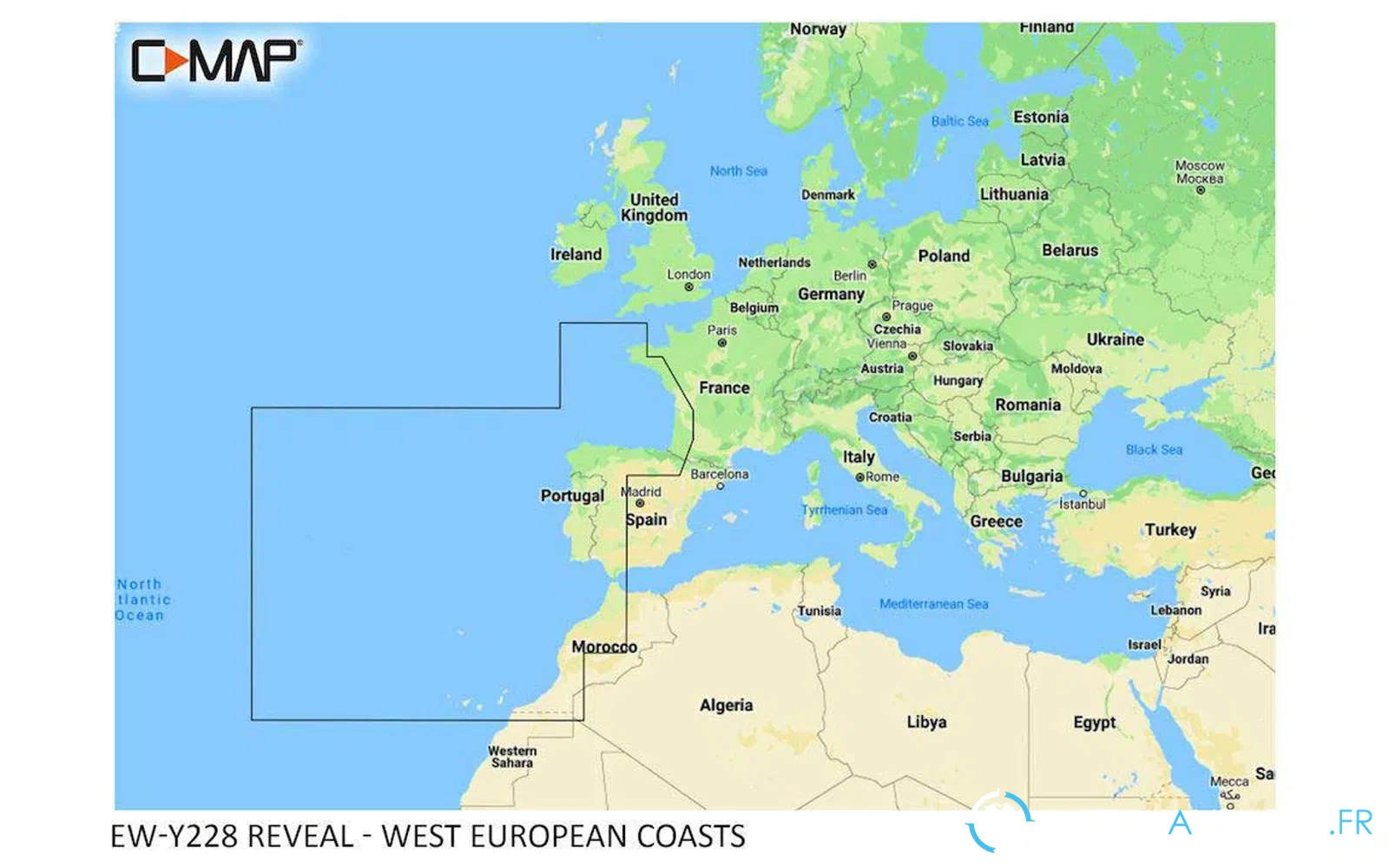 slider 0 C-MAP REVEAL - Côtes d’Europe occidentale