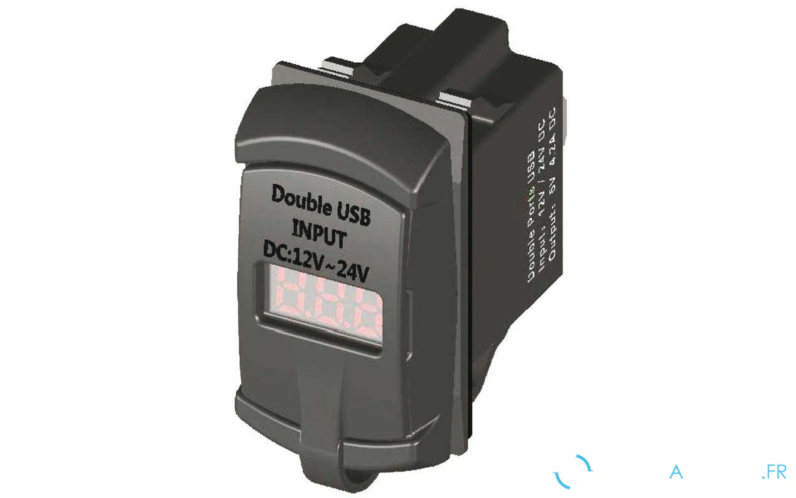slider 0 Port USB-A + USB-A + voltmètre 5-30V