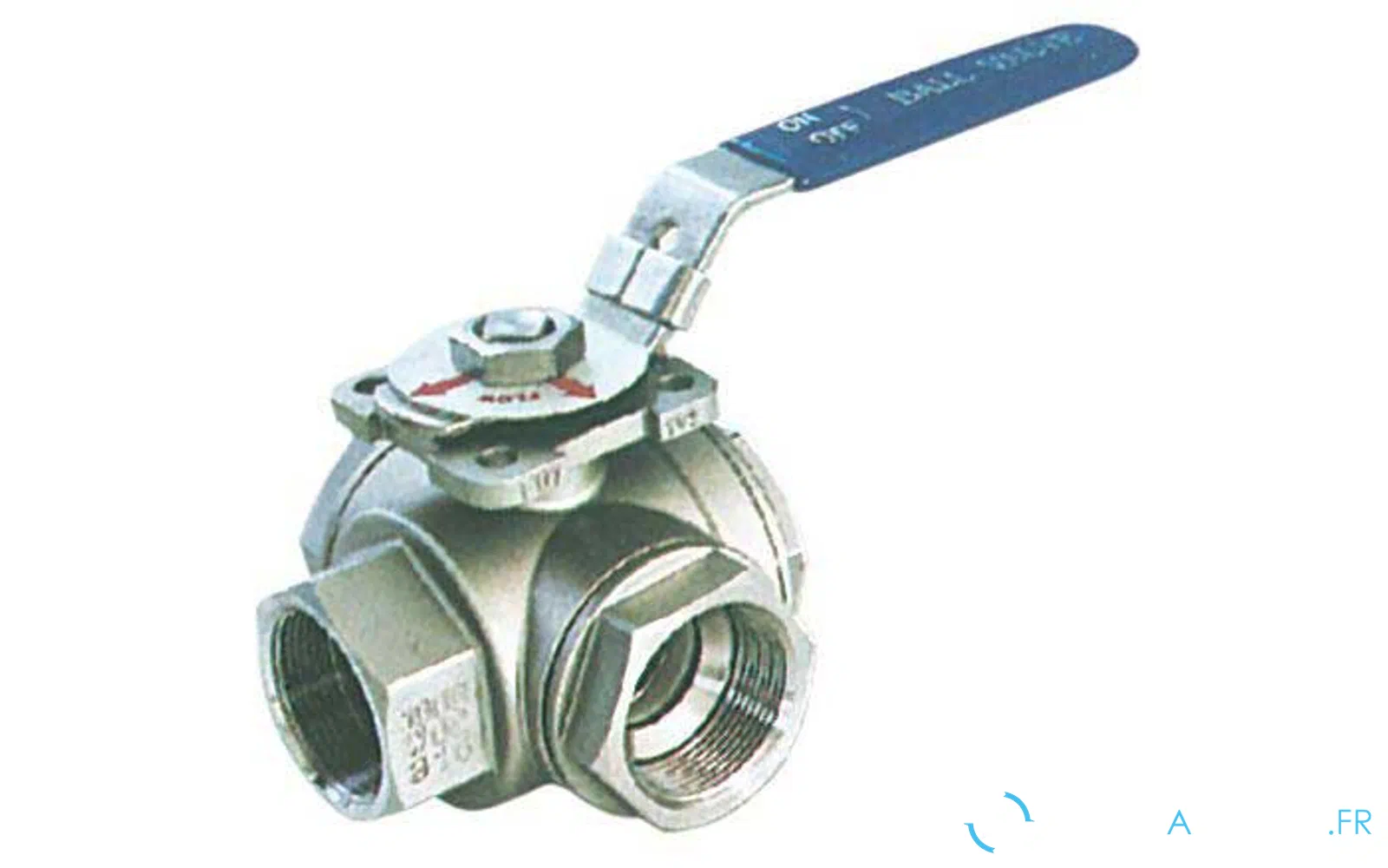 slider 0 Vanne à boisseau sphérique 3 voies inox 316 - perçage en T