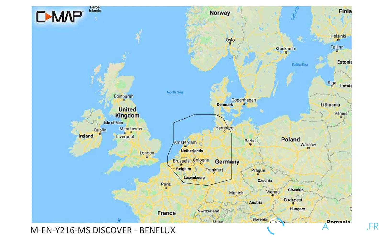 slider 0 C-MAP DISCOVER - Benelux intérieur et côtier