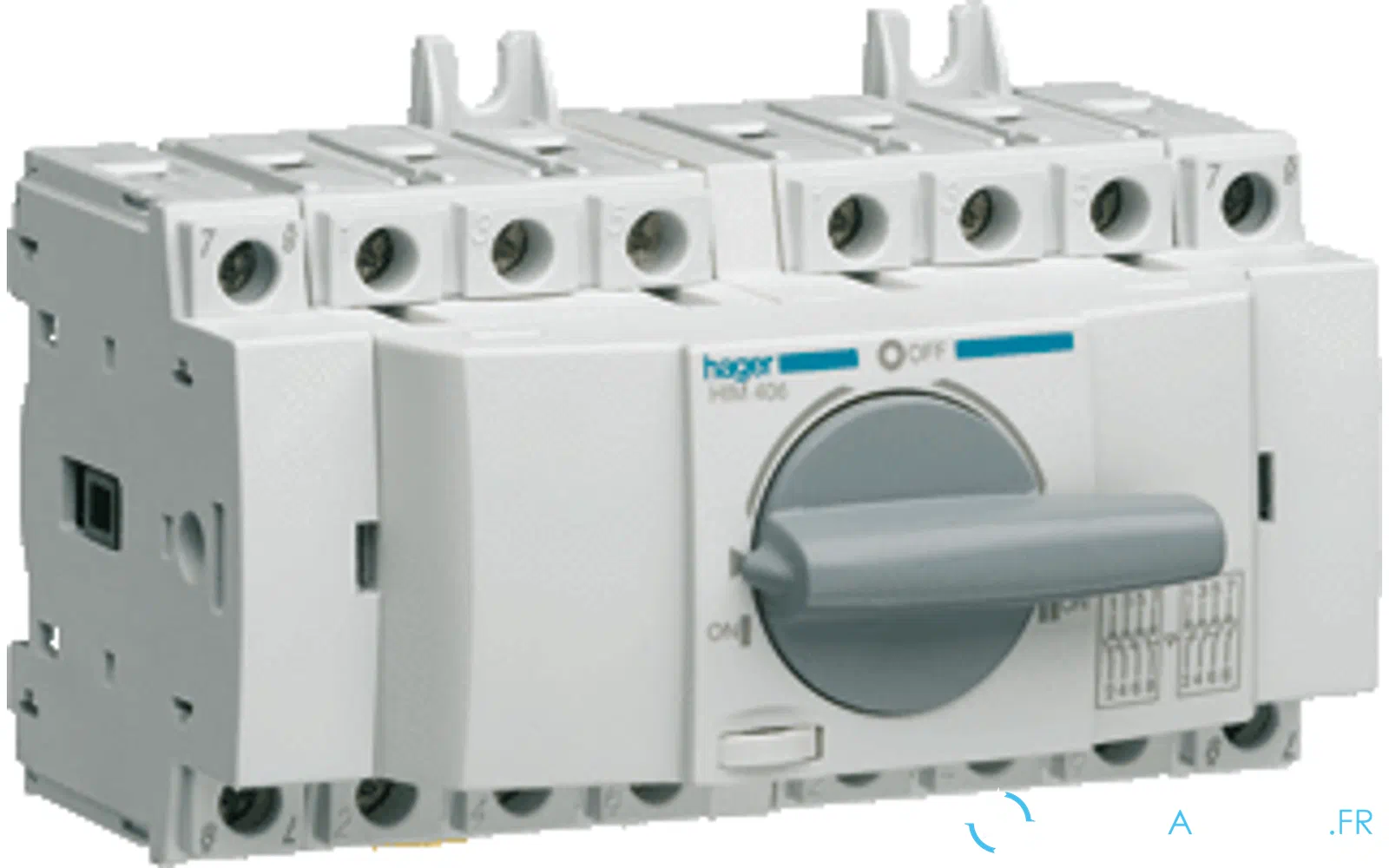 slider 0 HAGER HIM406 Interrupteur inverseur 4 pôles 63A modulaire M2
