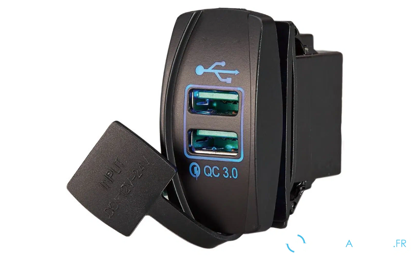 slider 0 Prise USB-A + USB-A Quick Charge 18W+18W