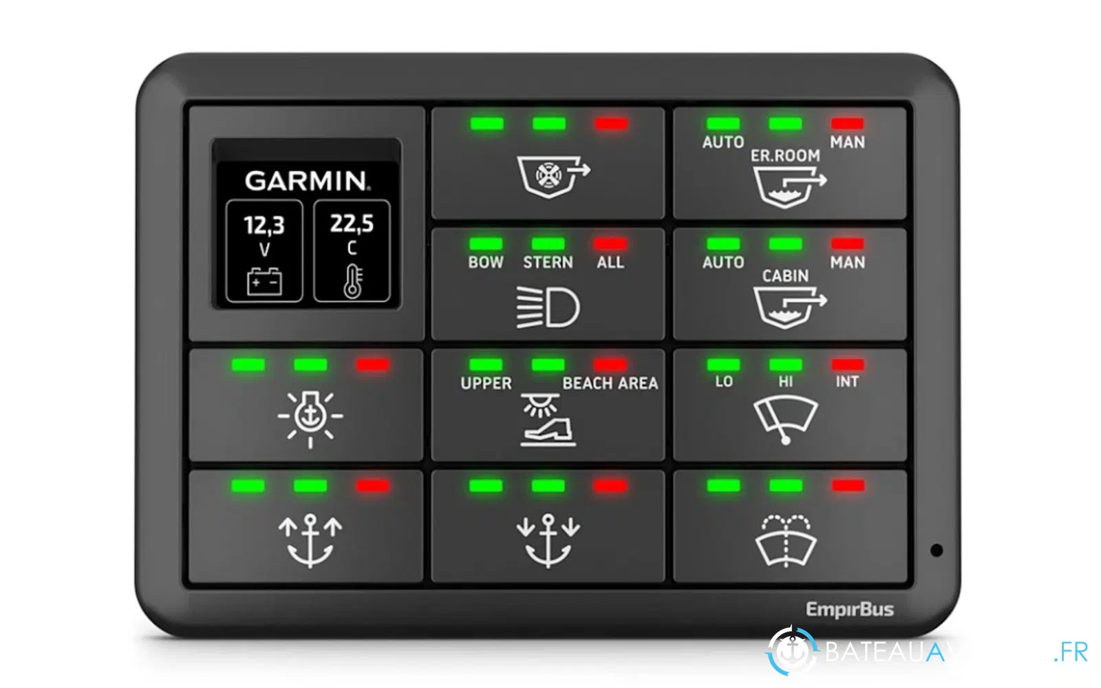 slider 0 EmpirBus SP12, horizontal avec écran
