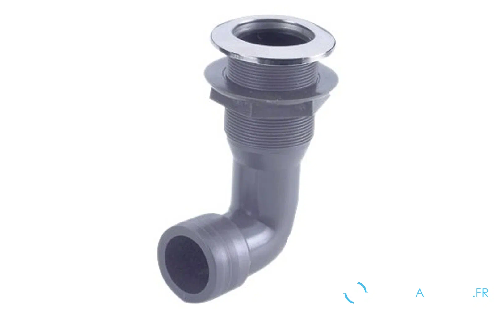 slider 0 Passe-coque en plastique avec finition inox - coudé