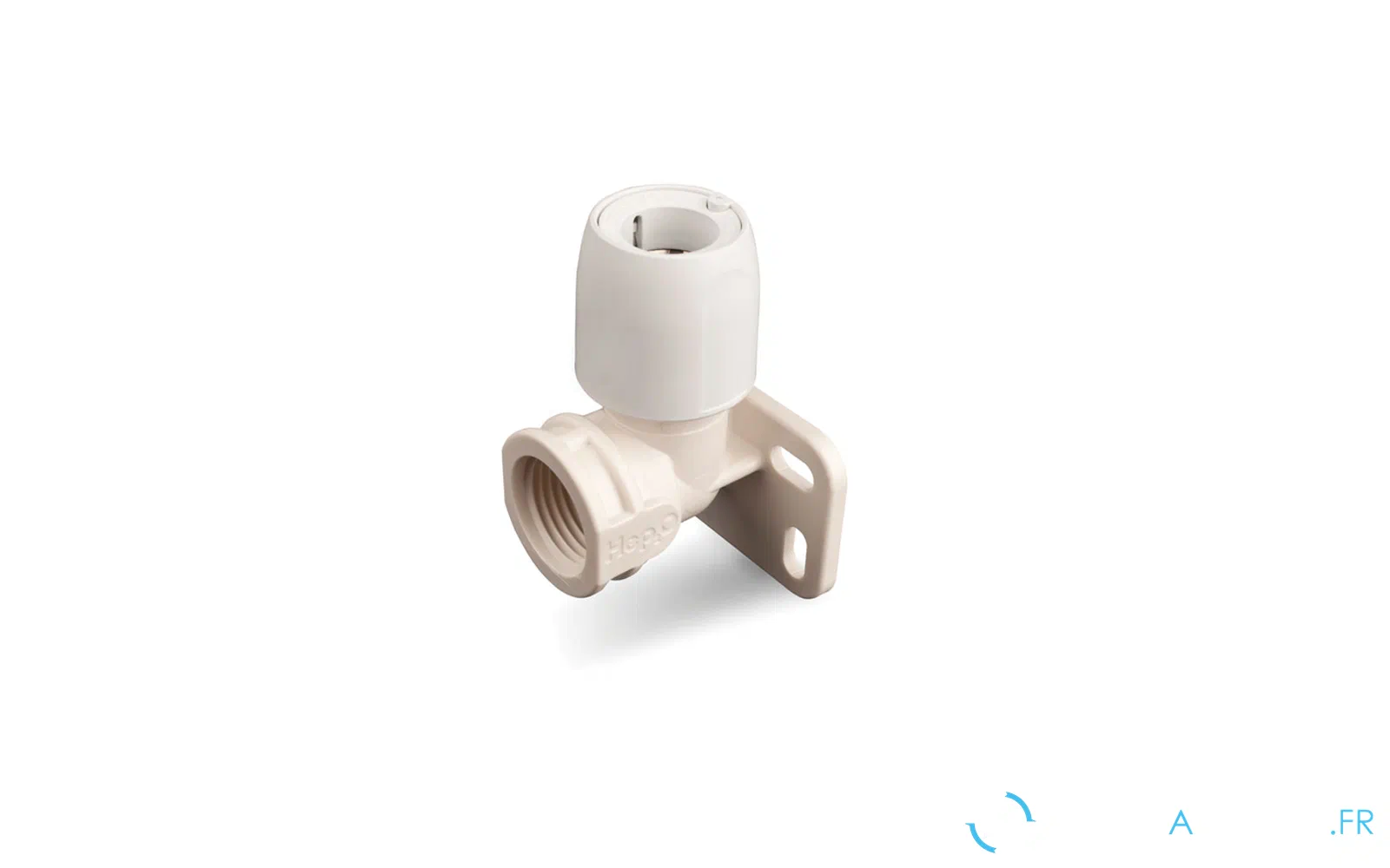 slider 0 Coude de plaque murale Hep2O blanc 1/2 x 15 mm