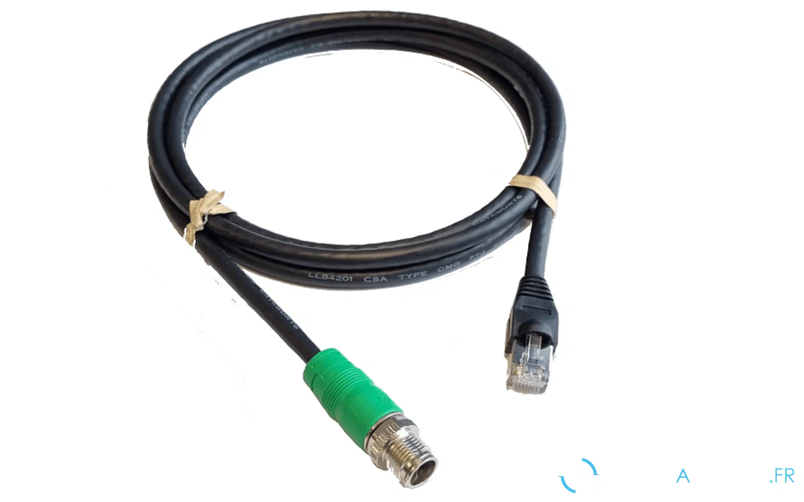 slider 0 Câble Ethernet - vert M12 - RJ45