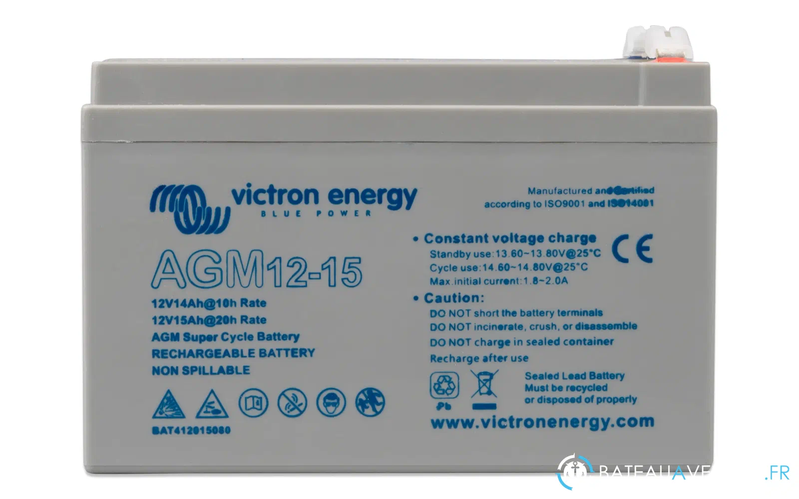 slider 0 Batterie AGM Super Cycle avec filetage 12V/15Ah (M5)