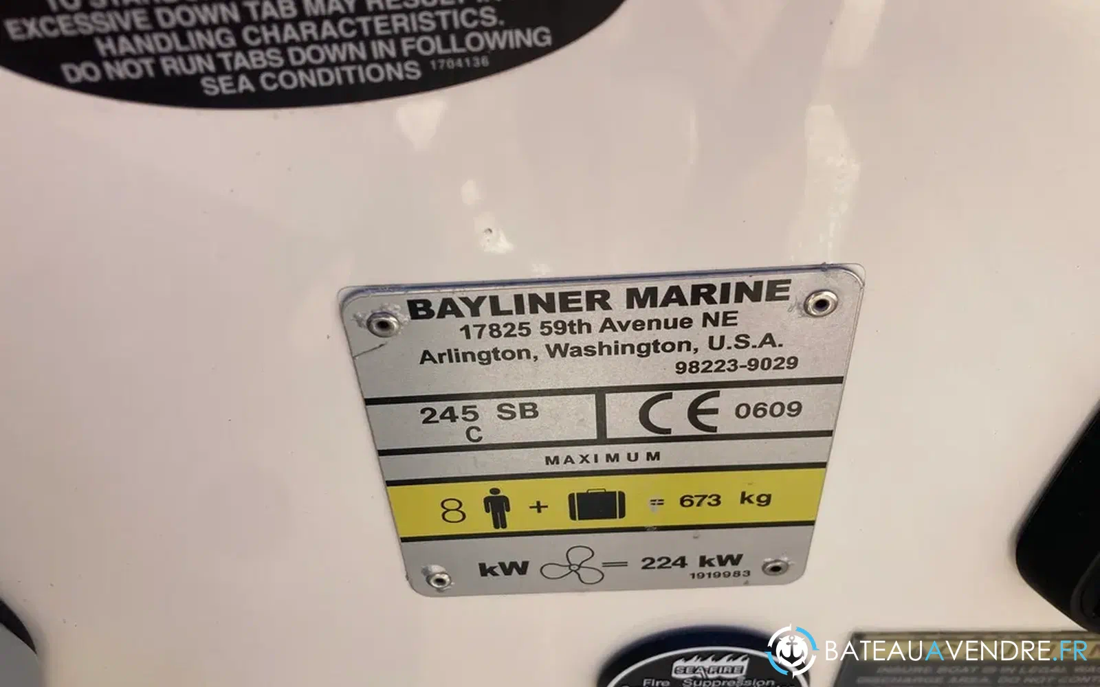 slider 20 Bayliner 245 SB