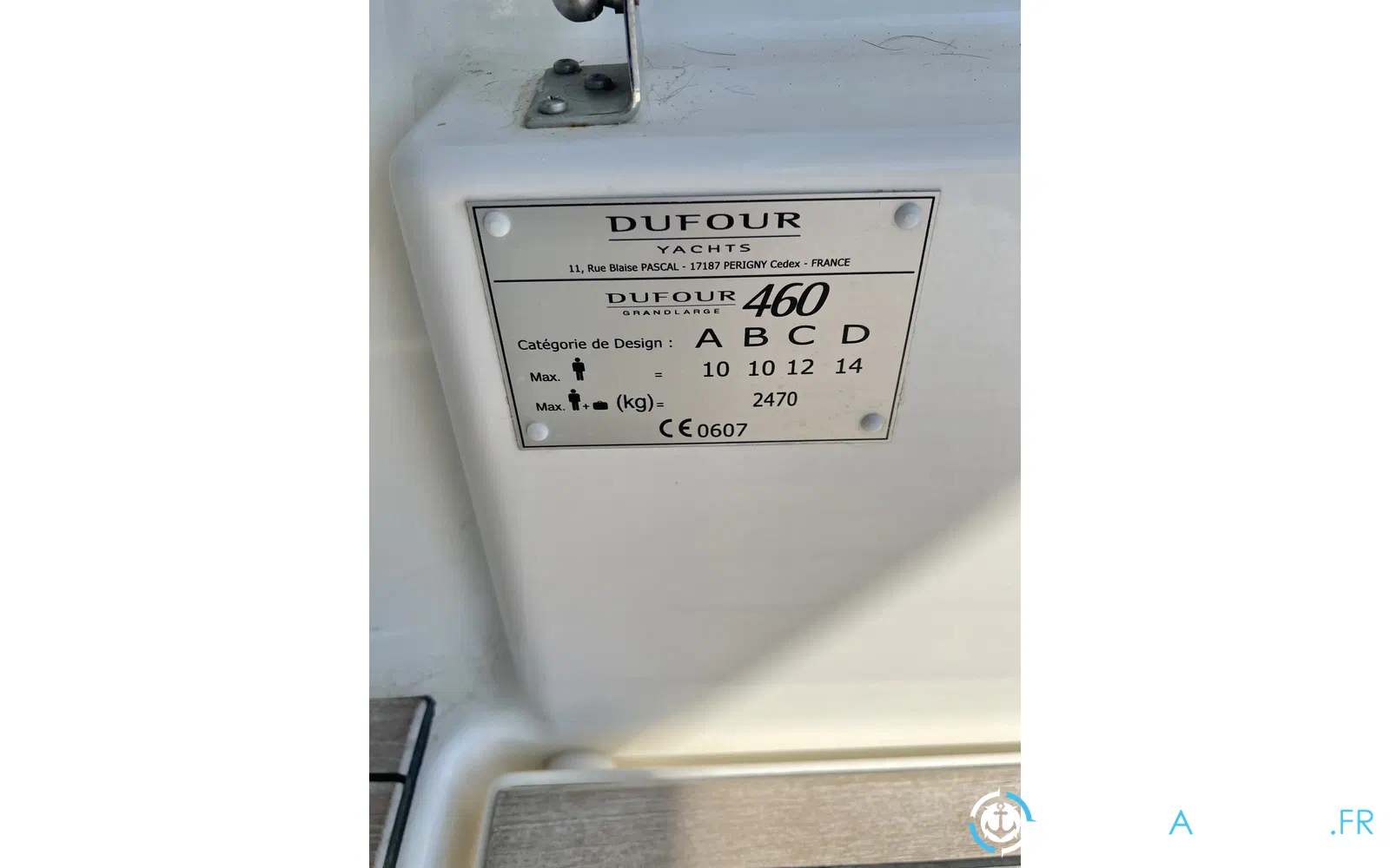 slider 41 Dufour 460 GL