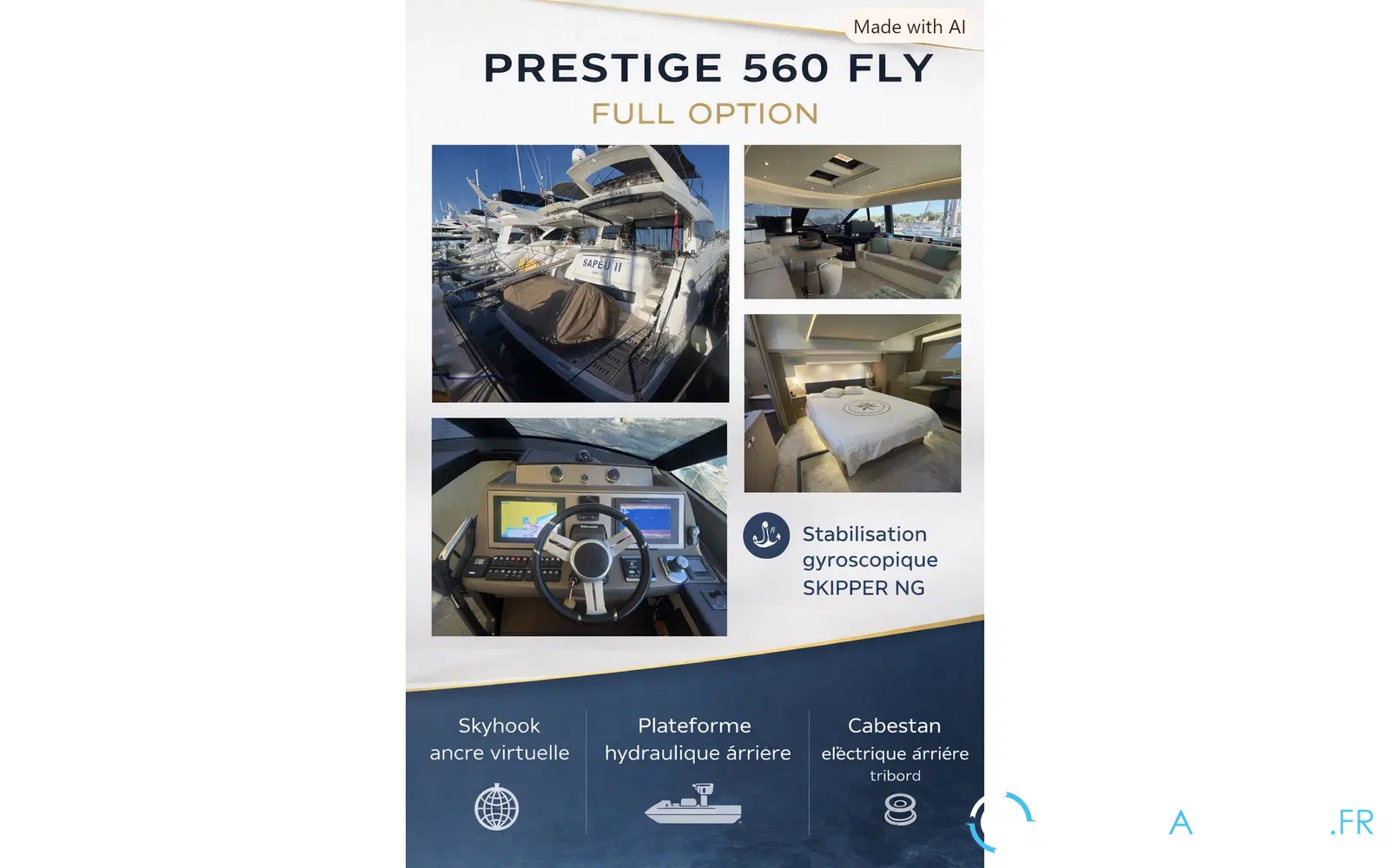 slider 127 Prestige Yachts 560 Fly