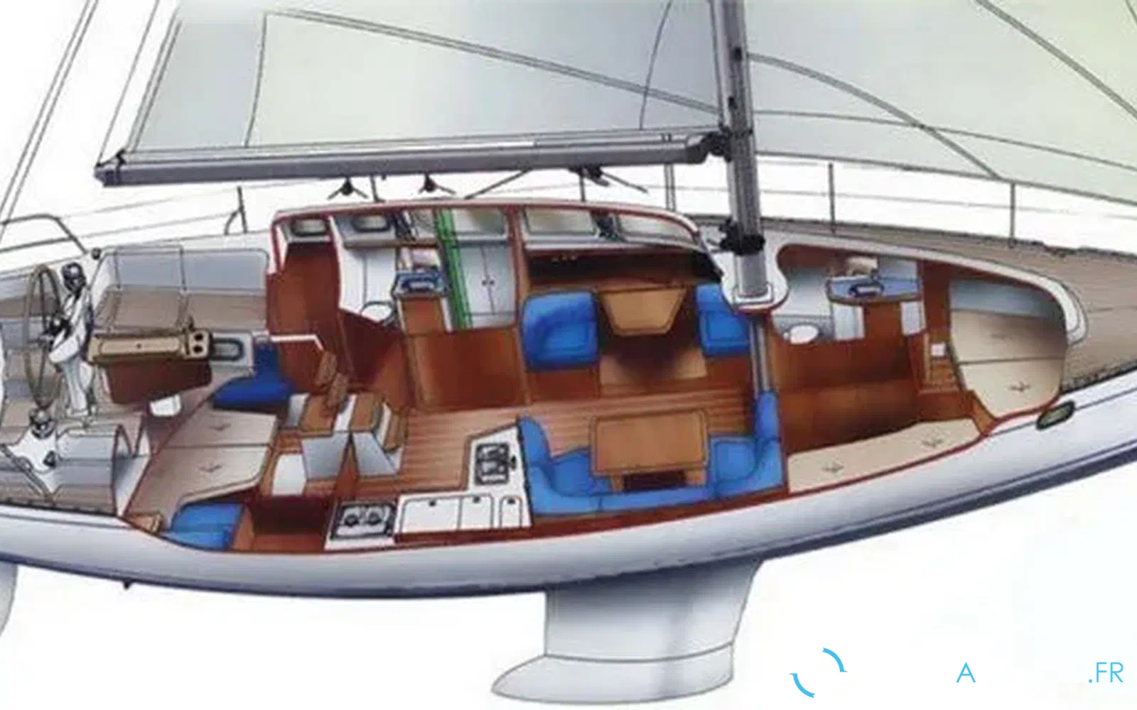 slider 23 Jeanneau Sun Odyssey 43 DS