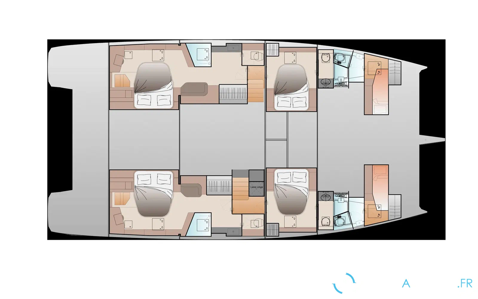 slider 53 Fountaine Pajot FP 55